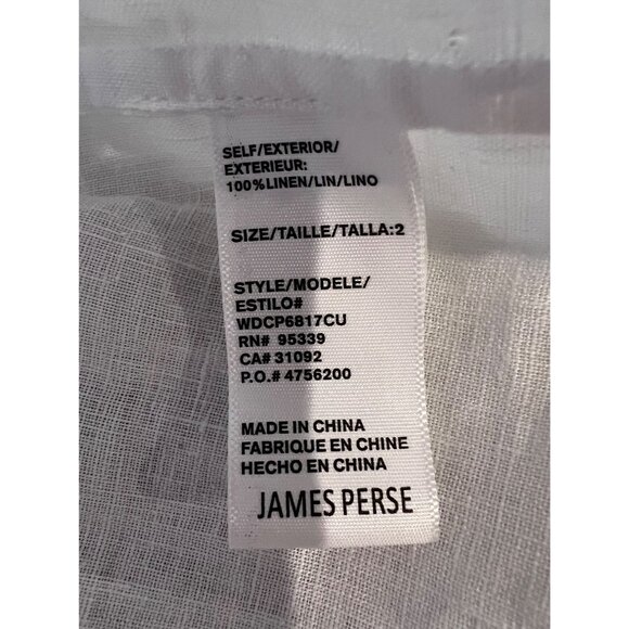 James Perse white Linen Shirtdress dress size 2/ M - Picture 10 of 10